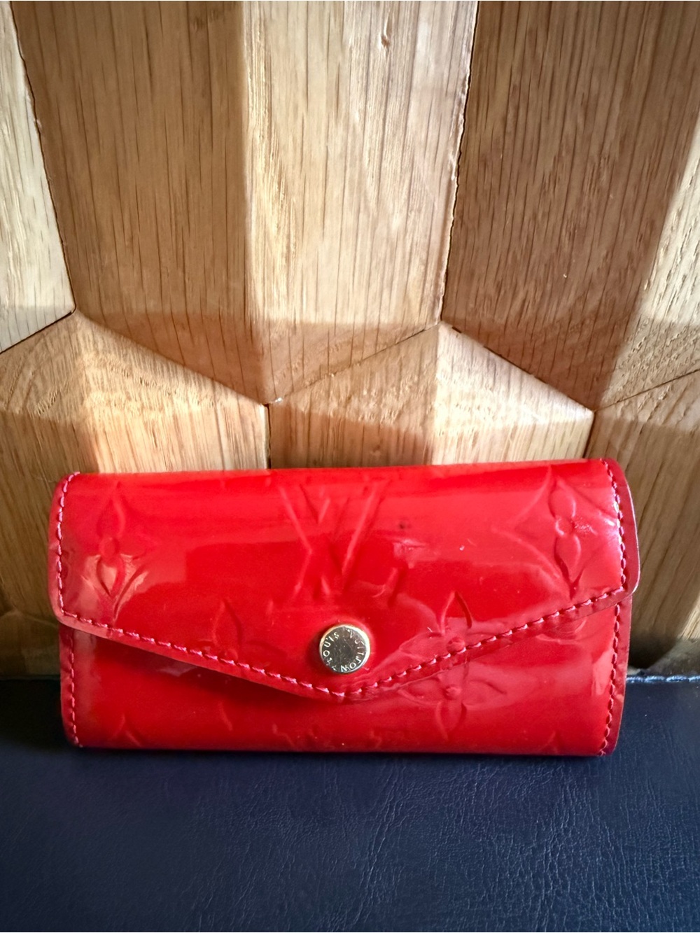Louis Vuitton Red Patent Monogram Key Holder